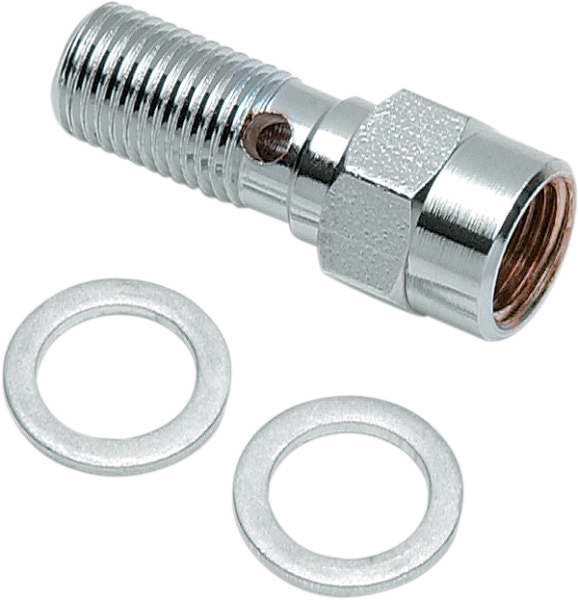 Banjo Bolt With Break Light Switch Mount Chrome, 1, nordicamoto.ro