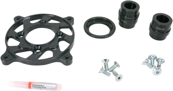 Carrier Ring Set Anodized, Black, 1, nordicamoto.ro