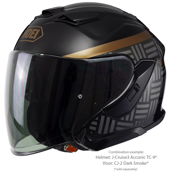 Casca Jet SHOEI J-CRUISE3 Acconic TC-9 Negru/Maro S, 2, nordicamoto.ro