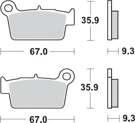 Placute frana spate BETA/Yamaha/Suzuki/GasGas/TM Moto-Master Pro Racing GP