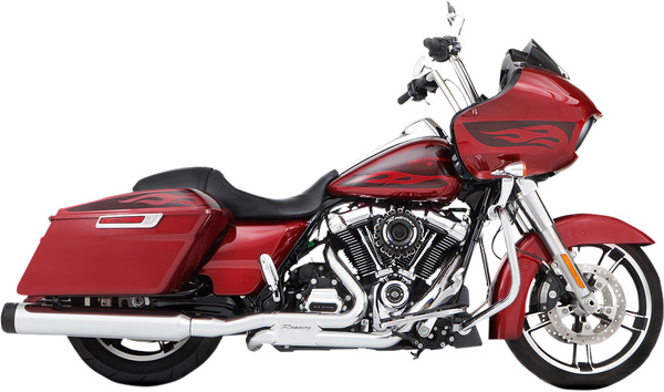 Exhaust System Slimline 45 2 Into 2 For Touring Black, 1, nordicamoto.ro