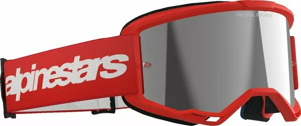 Alpinestars Vision 3 Wordmark Goggle Red -1