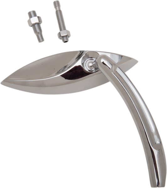 3-d Cat Eye Mirror Polished Chrome, 4, nordicamoto.ro