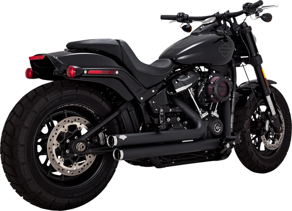 Big Shots Staggered 2-into-2 Exhaust System Black, 2, nordicamoto.ro