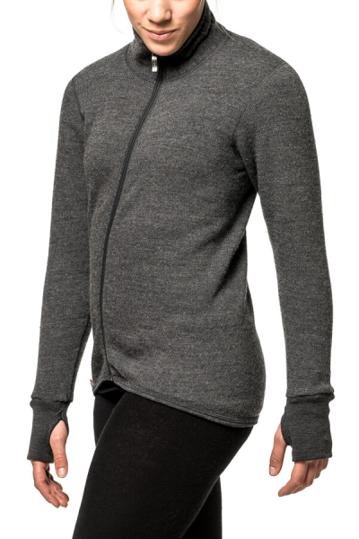 Woolpower Full zip 400 Merino Mid layer Jacket grey S-3