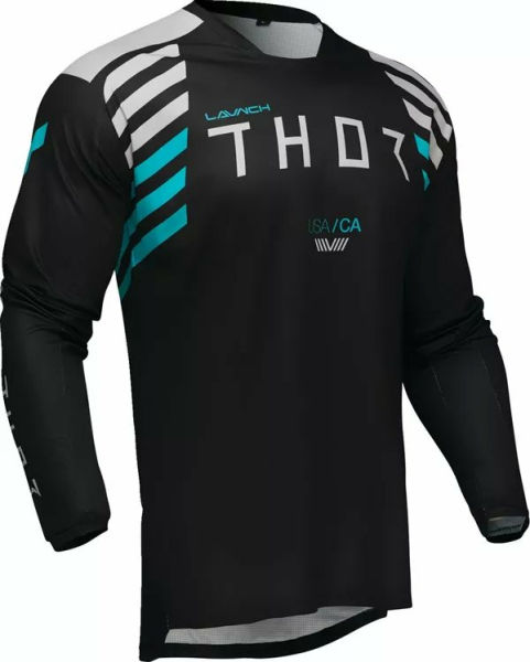 Tricou Enduro Thor Launchmode Zone Black-1