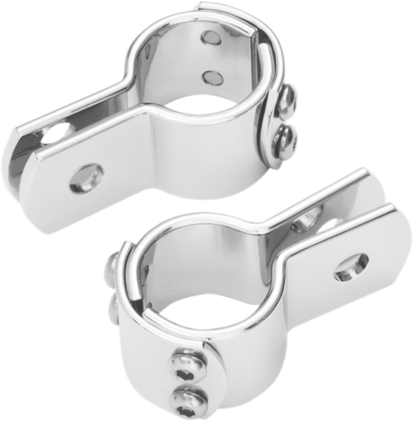 Highway Bar Clamp Chrome, Polished, 1, nordicamoto.ro
