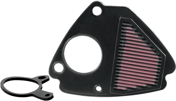 High-flow Air Filter Black, Red, 1, nordicamoto.ro