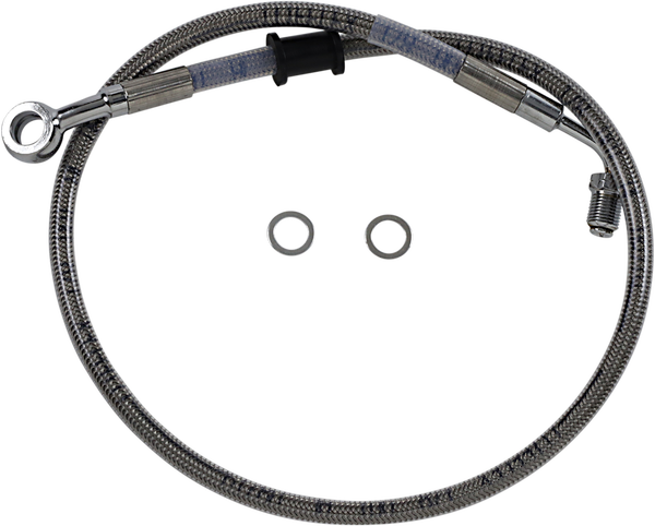 Stainless Steel Brake Line Kit Silver, Clear-coated, 1, nordicamoto.ro
