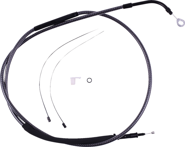 High-efficiency Polished Karbonfibr Clutch Cable Silver, 1, nordicamoto.ro