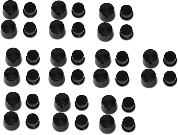 Front Axle Caps Black, 2, nordicamoto.ro