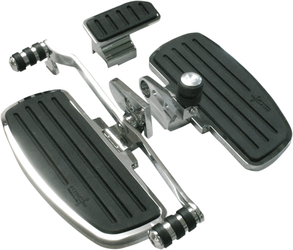 Driver Floorboards With Heel-toe Shifter Silver, 1, nordicamoto.ro