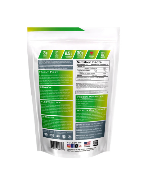 Pudră pentru băutură cu electroliți Ryno Power HYDRATION FUEL Lemon-Lime, 907 g, 20 de porții, 6, nordicamoto.ro