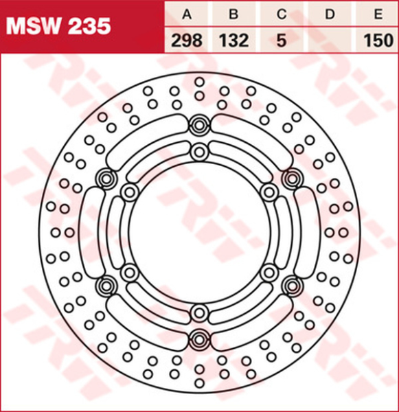Round Floating Brake Rotor, 1, nordicamoto.ro