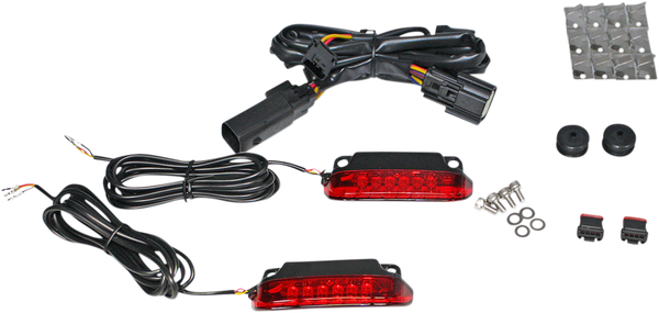 Luggage Rack Led Light Bar Red, 1, nordicamoto.ro