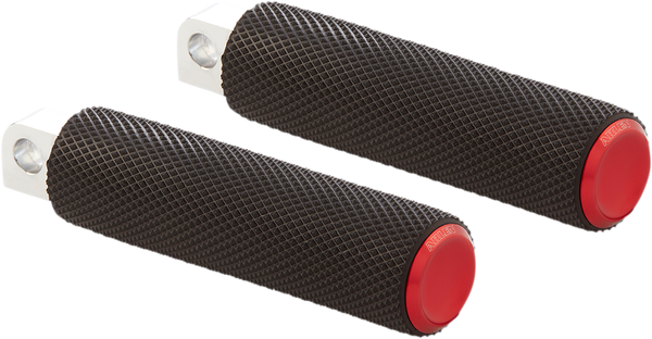 M-eight Fusion Footpegs Black, Red, 1, nordicamoto.ro