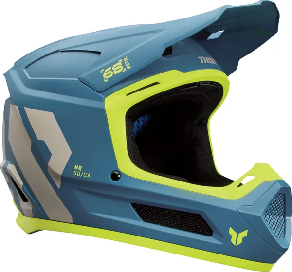 THOR Youth Fleet Forge Helmet Yellow, Blue -5