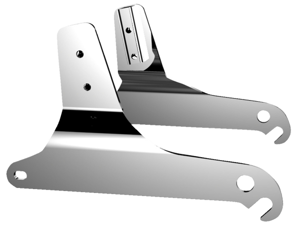 Sissy Bar Side Plates Silver, 3, nordicamoto.ro