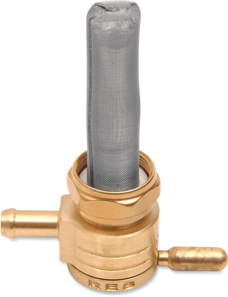 Petcock Click-slick 22mm Downward Brass Brass, 3, nordicamoto.ro