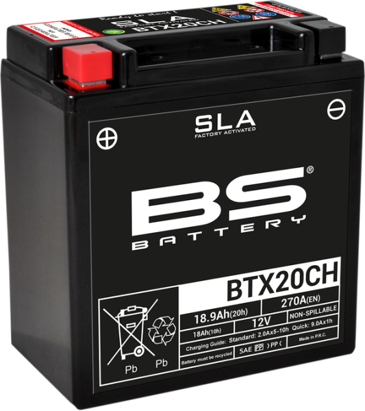 Sla Factory- Activated Agm Maintenance-free Battery Black 