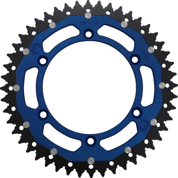 MOOSE RACING Pinion dublu albastru, 2, nordicamoto.ro
