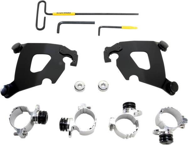 Cafe Fairing Trigger-lock Hardware Kit Black, 1, nordicamoto.ro