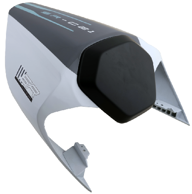 CAPAC ȘA SPATE RACING CFMOTO 450SR / 450SR-S – ALB / NEGRU, 2, nordicamoto.ro