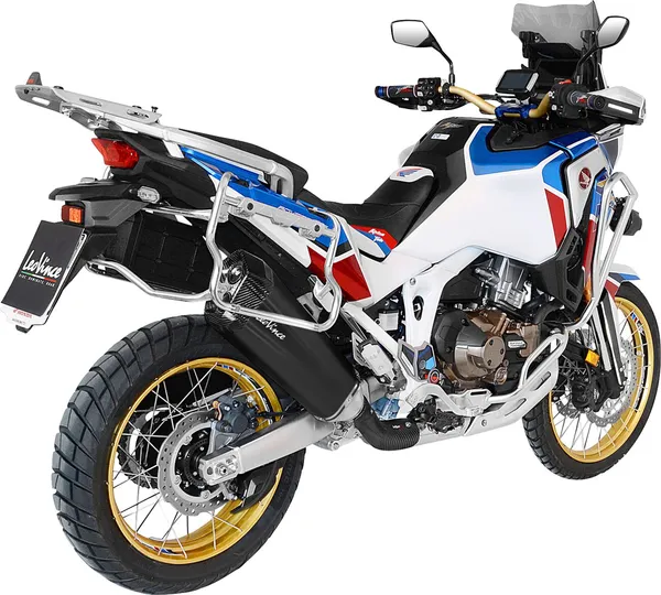 Tobă de eșapament LeoVince LV-12 Black Edition Slip-On pentru Honda CRF1100L Africa Twin / Adventure Sports (2020-2025), 5, nordicamoto.ro