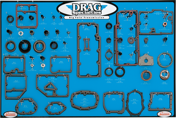 Gasket, Seal And O-ring Display For Big Twin 5-speed Transmissions, 1, nordicamoto.ro