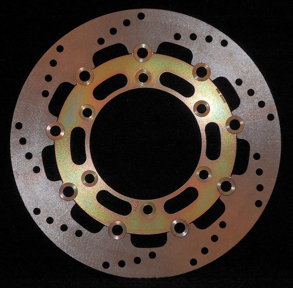 Round D-series Fixed Offroad Brake Rotor Gold, Zinc, 1, nordicamoto.ro