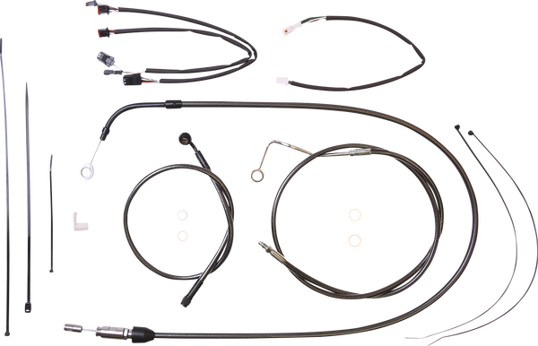 Black Pearl Designer Handlebar Installation Kit Black, 1, nordicamoto.ro