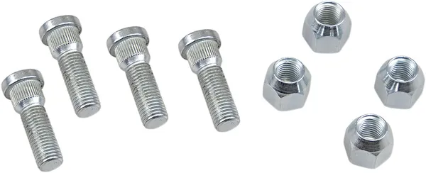 MOOSE RACING Wheel Stud-nut Kit Silver 