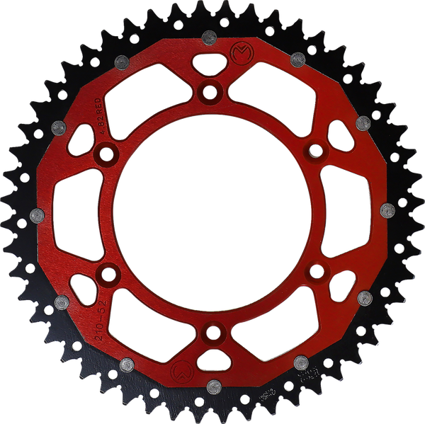 MOOSE RACING Pinion dublu roșu, 2, nordicamoto.ro