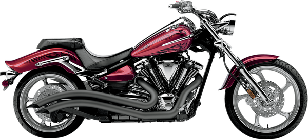 Speedster Swept Exhaust System Black, 1, nordicamoto.ro