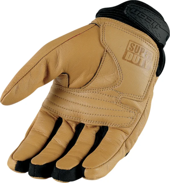Manusi Piele Icon Superduty™ Black/Tan/White 2XL, 10, nordicamoto.ro