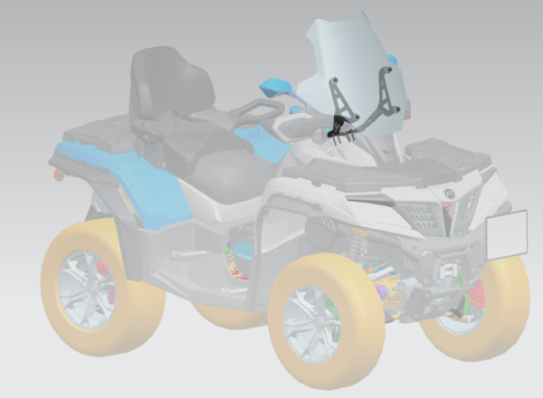 PARBRIZ FAȚĂ ATV CFMOTO CFORCE 850 / 800 XC / 1000, 13, nordicamoto.ro