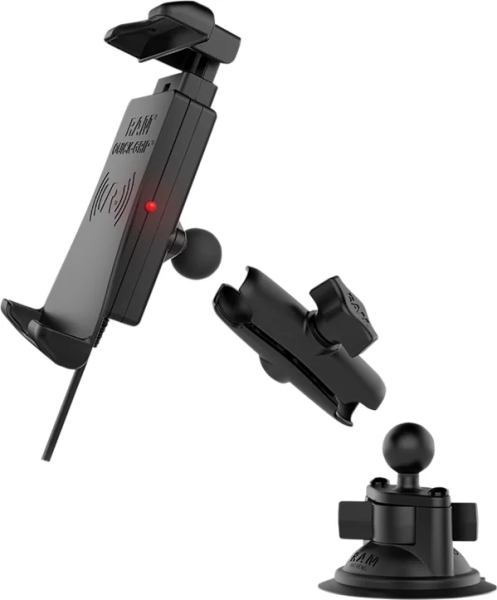 Quick-grip Ram Mounts Suport Ghidon cu incarcare Wireless Waterproof - Ramb166un14w, 2, nordicamoto.ro