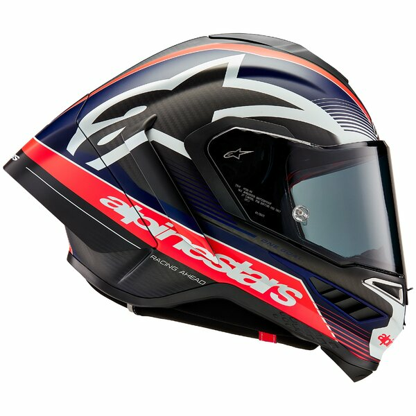 Casca integrala sport ALPINESTARS SUPERTECH R10 CARBON TEAM Negru/Albastru/Rosu-4