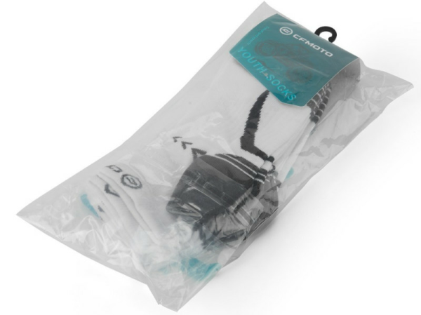 Șosete Copii COOLMAX Alb/Negru (Set 3 Perechi) CFMOTO, 7, nordicamoto.ro
