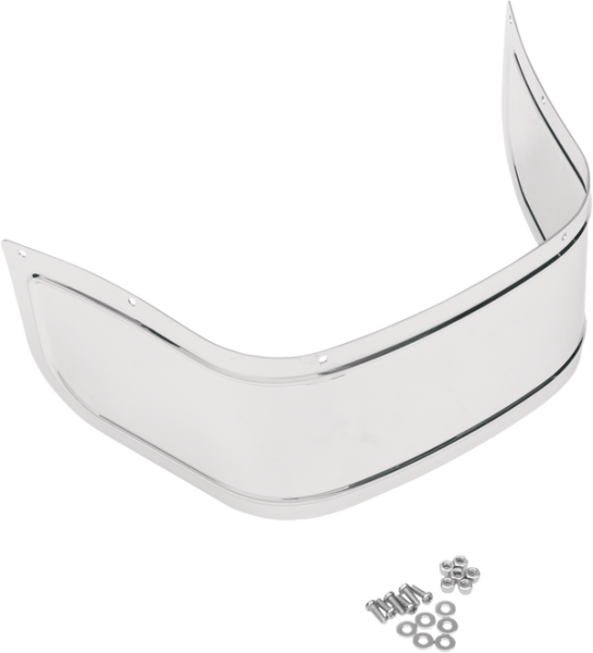 Chrome Plated Steel Front Fender Skirt Chrome, 2, nordicamoto.ro
