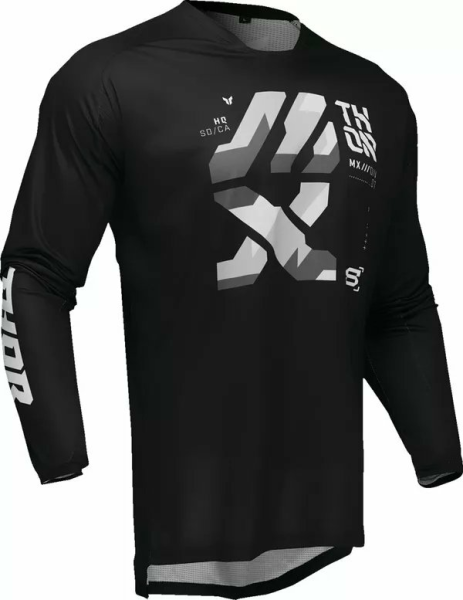 Tricou Enduro Thor Launchmode Brave Black-3