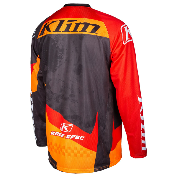 Tricou Snowmobil Klim Revolt Black - Fiery Red-15