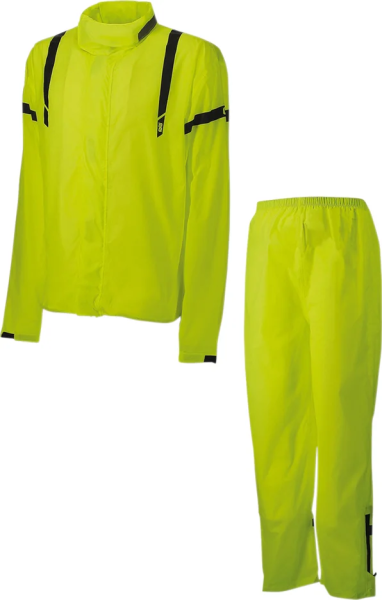 Costum de ploaie OJ Compact Fluorescent Yellow/Hi-Vis/Yellow S, 1, nordicamoto.ro
