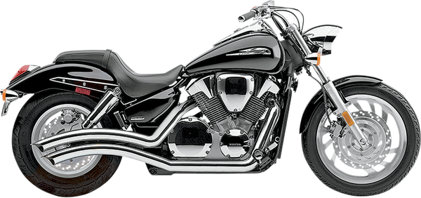 Speedster Swept Exhaust System Black, 1, nordicamoto.ro