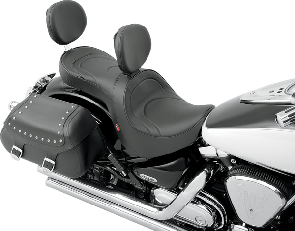 Low-profile Touring Seat With Ez Glide Ii Backrest Option Black-0