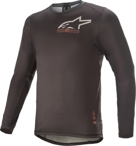 Tricou MTB Alpinestars Alps 6 V2 Black/Coral XL, 1, nordicamoto.ro