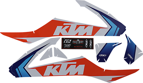 Evo Graphics Kit Black, Blue, Orange, White, 2, nordicamoto.ro