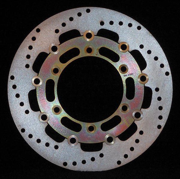 Round D-series Fixed Offroad Brake Rotor Silver, Stainless Steel, 1, nordicamoto.ro