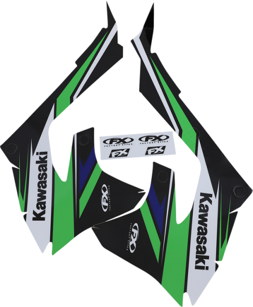 Evo Graphics Kit Black, Green, 1, nordicamoto.ro