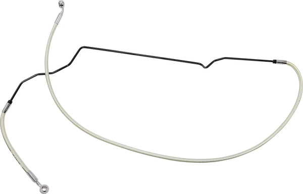 Braided Front Brake Line Chrome, Sterling Chromite® Ii Oversize [+203 mm (8'')], 2, nordicamoto.ro